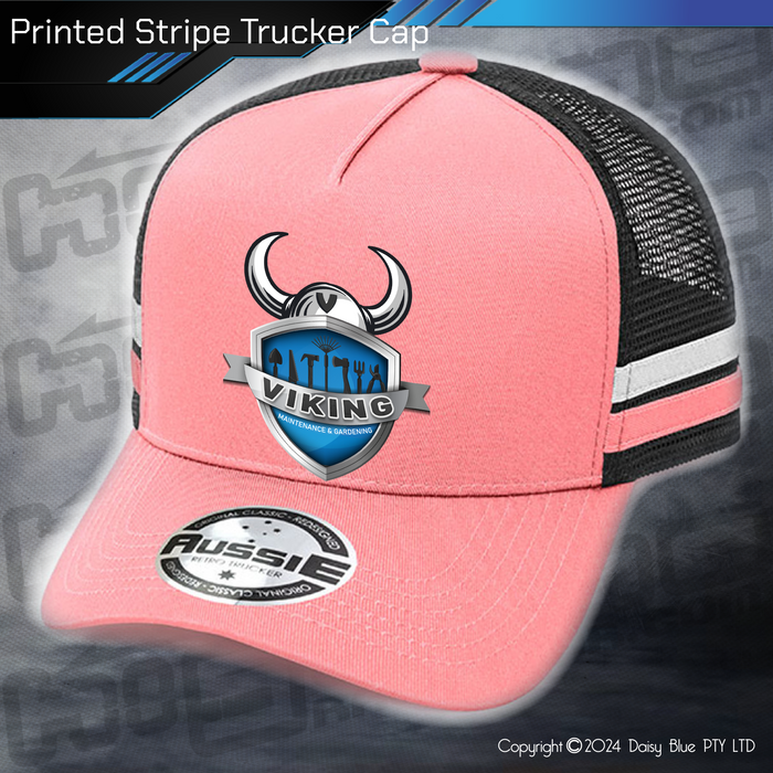 STRIPE Trucker Cap - Viking Maintenance & Gardening