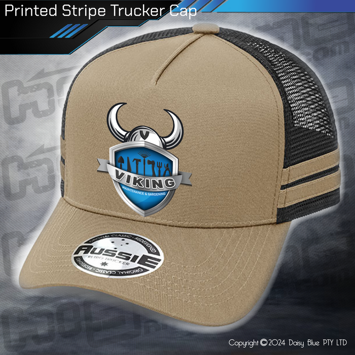 STRIPE Trucker Cap - Viking Maintenance & Gardening