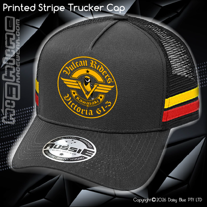 STRIPE Trucker Cap - Vulcan Riders 2024