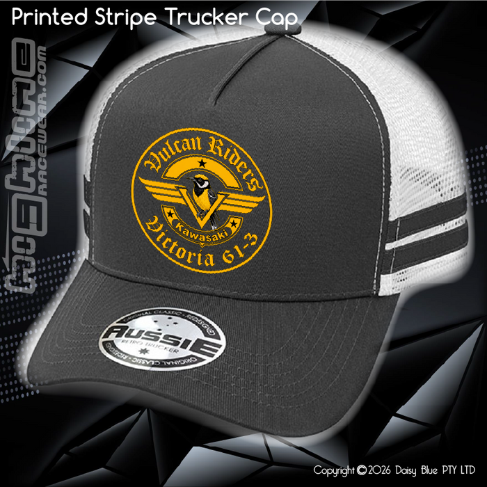 STRIPE Trucker Cap - Vulcan Riders 2024