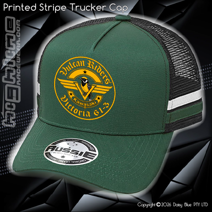STRIPE Trucker Cap - Vulcan Riders 2024