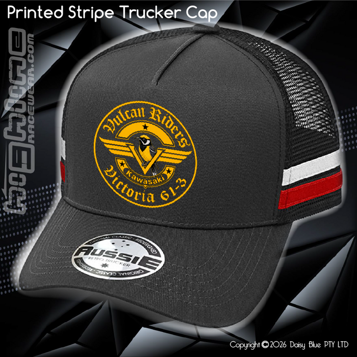 STRIPE Trucker Cap - Vulcan Riders 2024