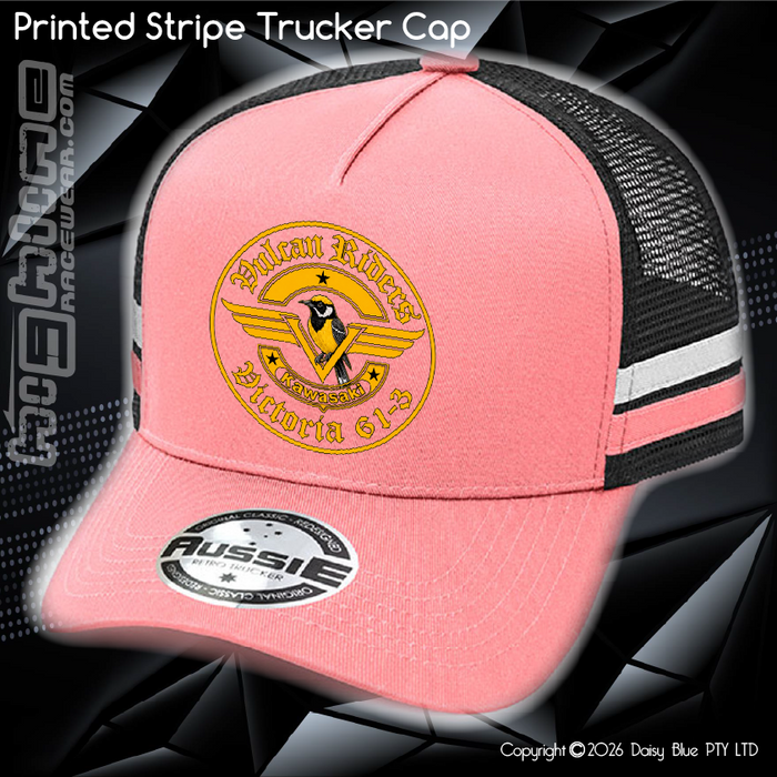 STRIPE Trucker Cap - Vulcan Riders 2024