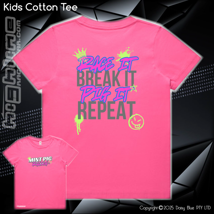 Tee - Mint Piglet Race it