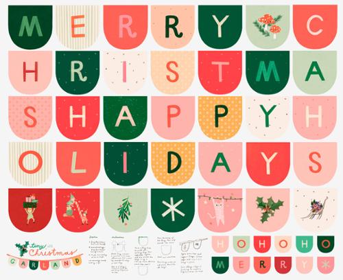 Tiny Christmas Panel  in Snow-- Tiny Christmas by Lizzy House -- Moda Fabrics