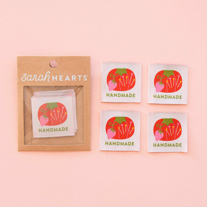 Tomato Pin Cushion Handmade Large Sewing Labels