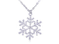 Tons Holiday Winter Snowflake Pendant Necklace
