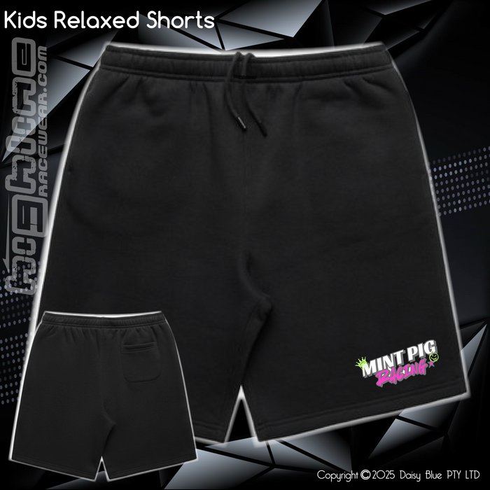 Track Shorts - Mint Piglet Race it