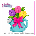 Tulip Watering Can Template & Digital Cut File