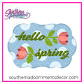 Tulip Words Hello Spring Template & Digital Cut File
