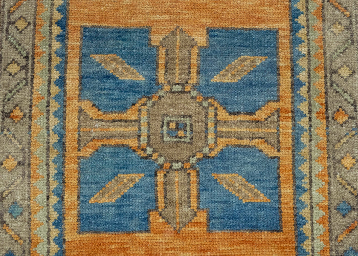 Turkish Mini Rug Oriental Hand Knotted Vintage Rug 1'6" x 3'3" #16239