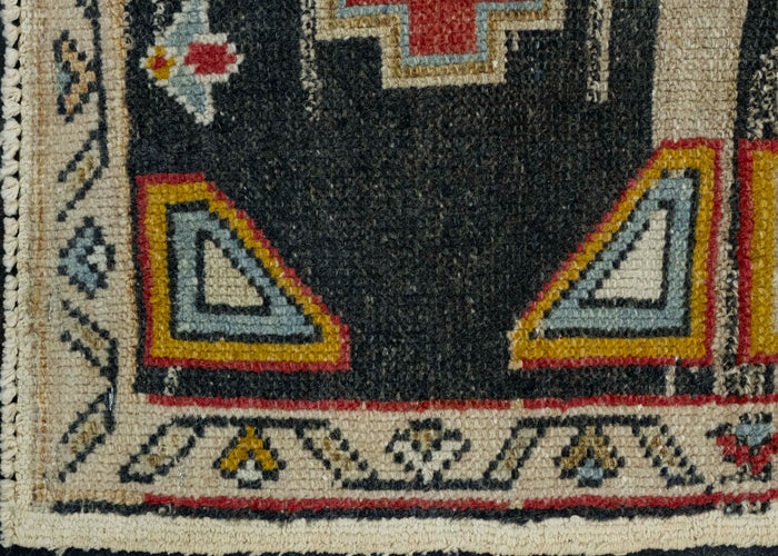 Turkish Mini Rug Oriental Hand Knotted Vintage Rug 2'3" x 3'5" #16401