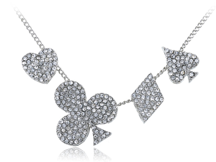 Vegas 4 Suits Gamblers Luck Lucky Casino Pendant Necklace - ALILANG.COM