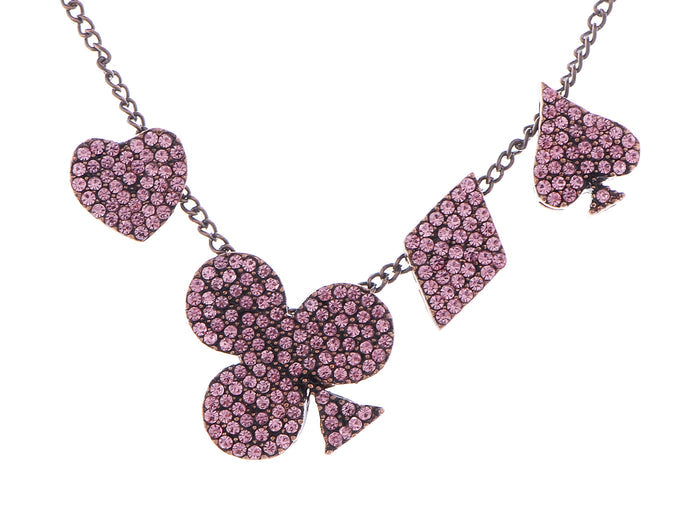 Vegas 4 Suits Gamblers Luck Lucky Casino Pendant Necklace - ALILANG.COM