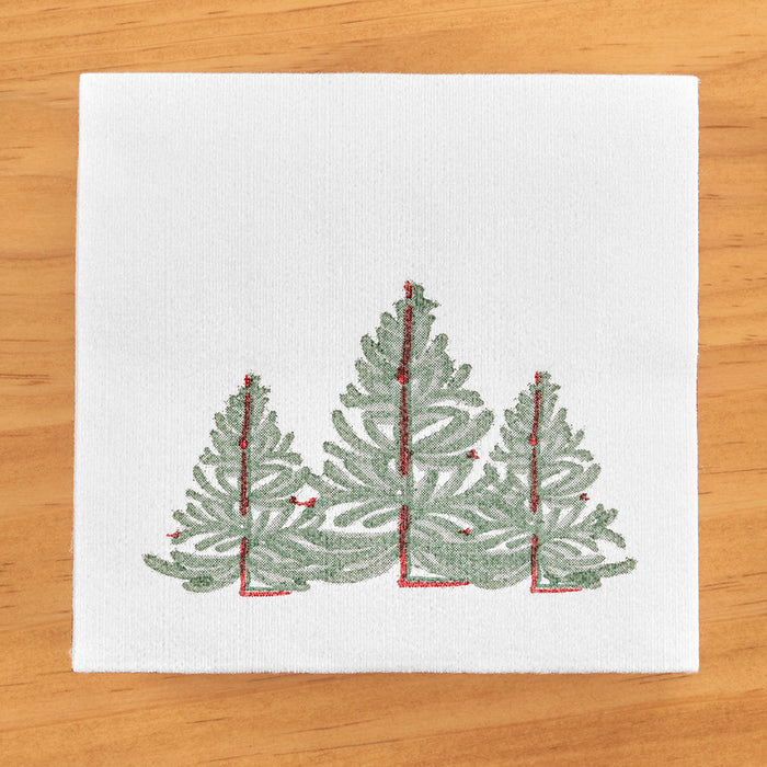 Vietri Papersoft Christmas Napkins, Lastra Evergreen