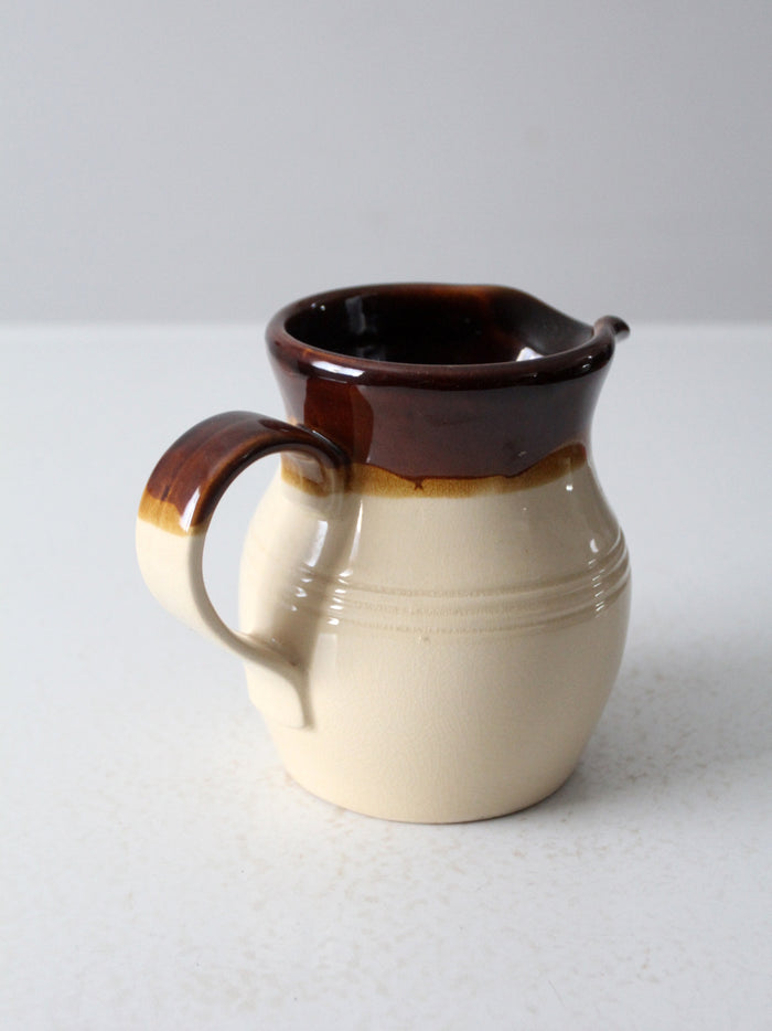 vintage stoneware pitcher