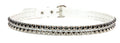 Vinyl White 2 Row Studded Punk Influenced Belt By Funk Plus