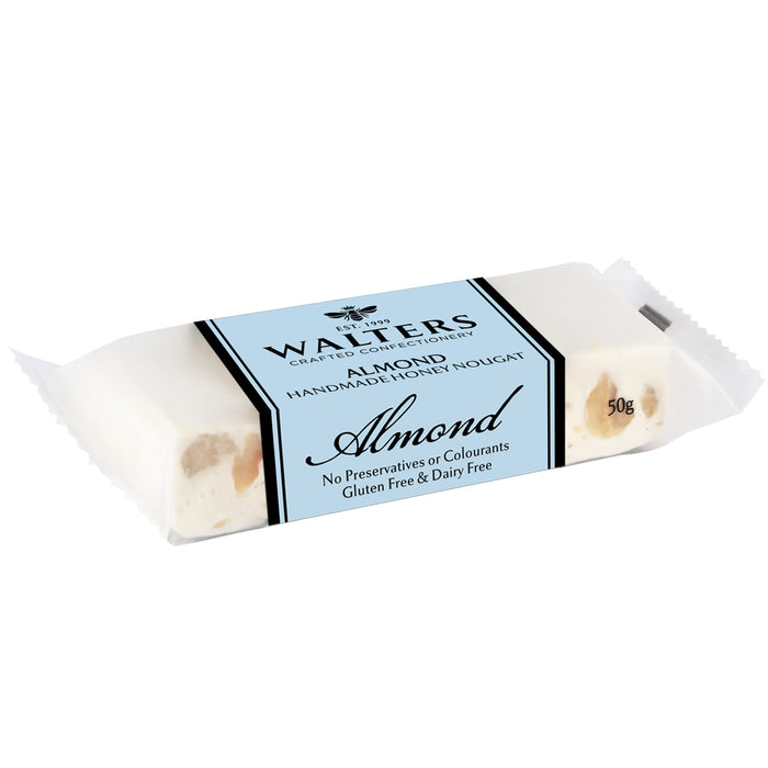 Wedgewood Almond Handmade Honey Nougat, 50g