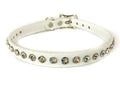 White Patent Crystal  Swarovski Rhinestone Choker