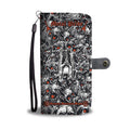 White Skulls Red And Black Text