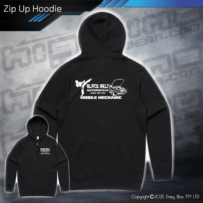 Zip Up Hoodie - Black Belt Automotive