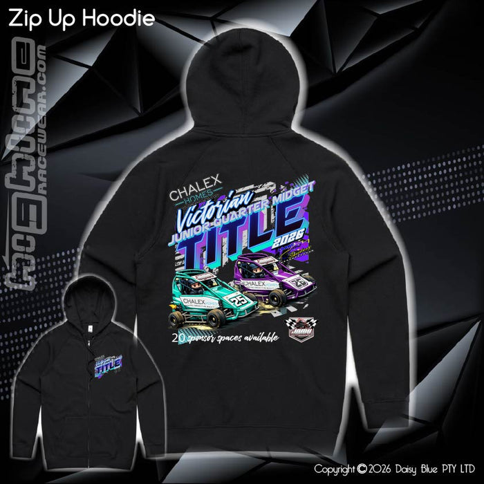 Zip Up Hoodie - Chalex Homes Junior Quarter Midget Vic Title 2026