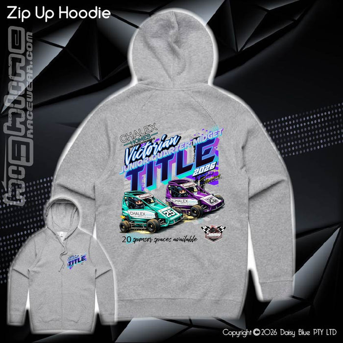 Zip Up Hoodie - Chalex Homes Junior Quarter Midget Vic Title 2026