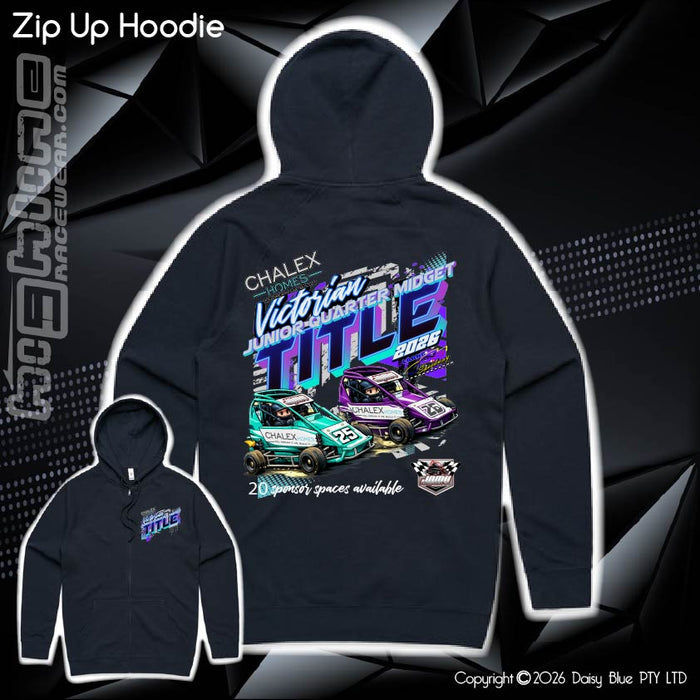 Zip Up Hoodie - Chalex Homes Junior Quarter Midget Vic Title 2026