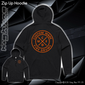 Zip Up Hoodie - Custom Made Fire Drums