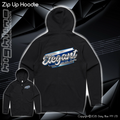 Zip Up Hoodie - Elegant Metal Shine