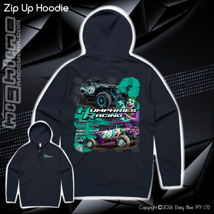 Zip Up Hoodie - Humphries Racing
