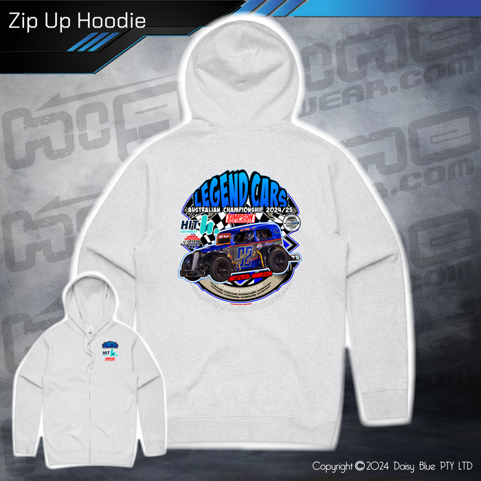 Zip Up Hoodie - Legend Cars 2025