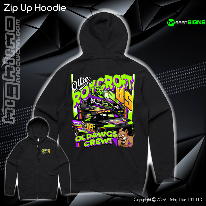 Zip Up Hoodie - Ollie 'OL DAWG' Roycroft