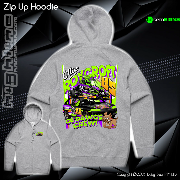 Zip Up Hoodie - Ollie 'OL DAWG' Roycroft