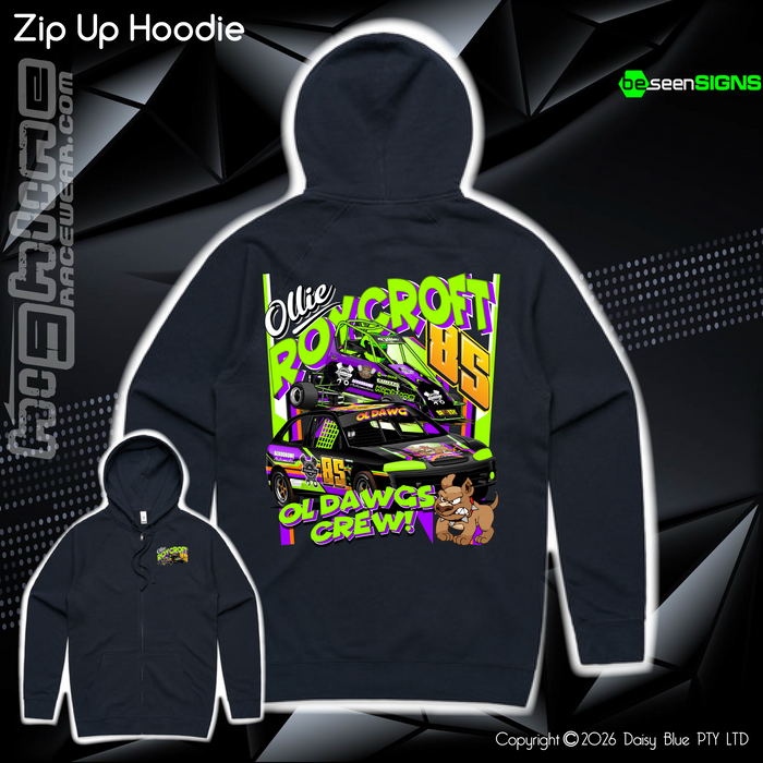Zip Up Hoodie - Ollie 'OL DAWG' Roycroft