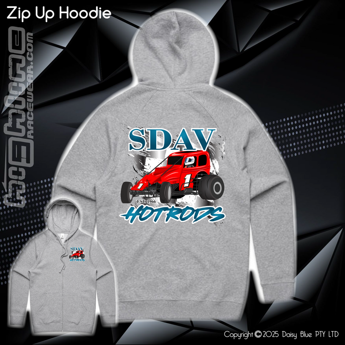 Zip Up Hoodie - SDAV Hotrods
