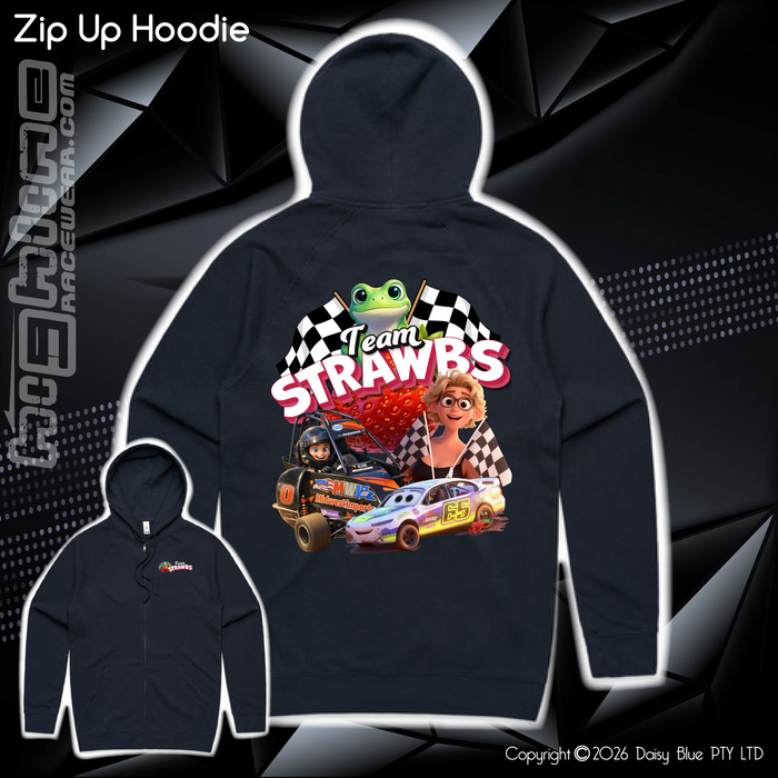 Zip Up Hoodie - Strawbs