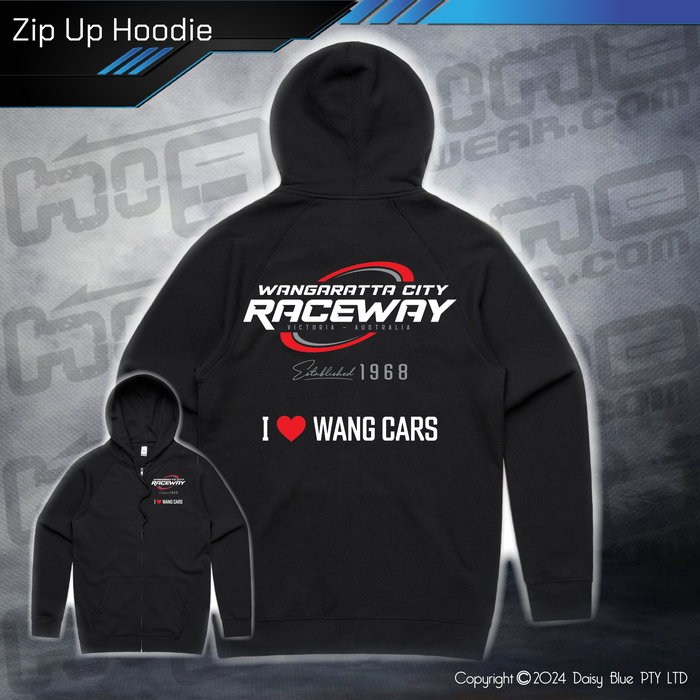 Zip Up Hoodie - Wangaratta City Raceway