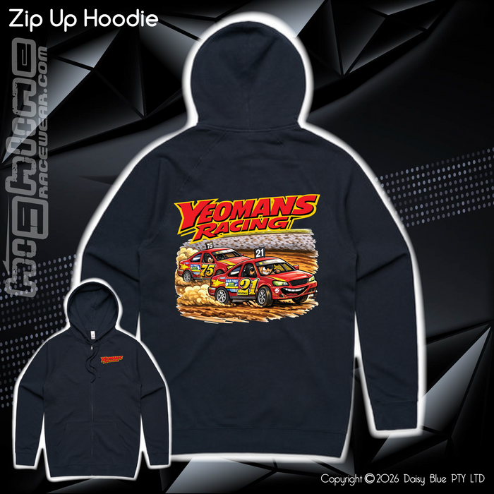 Zip Up Hoodie - Yeomans Racing
